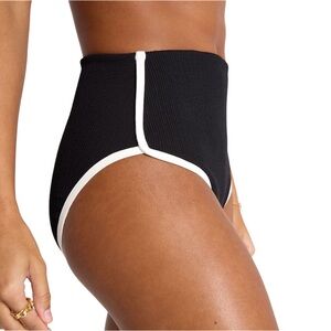 NWT CALIA Tipped High Rise Bikini Bottom